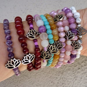 LOTUS FLOWER CHARM Bracelet Collection