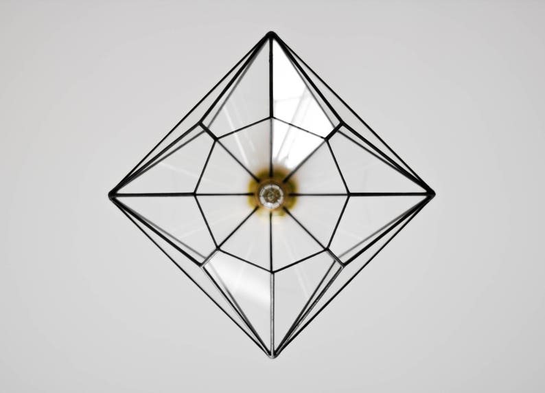 Triakis Octahedron Big Geometric Chandelier / Warm Vintage Etsy