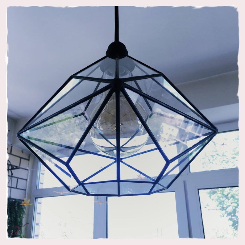Triakis Octahedron Big Geometric Chandelier / Warm Vintage Etsy