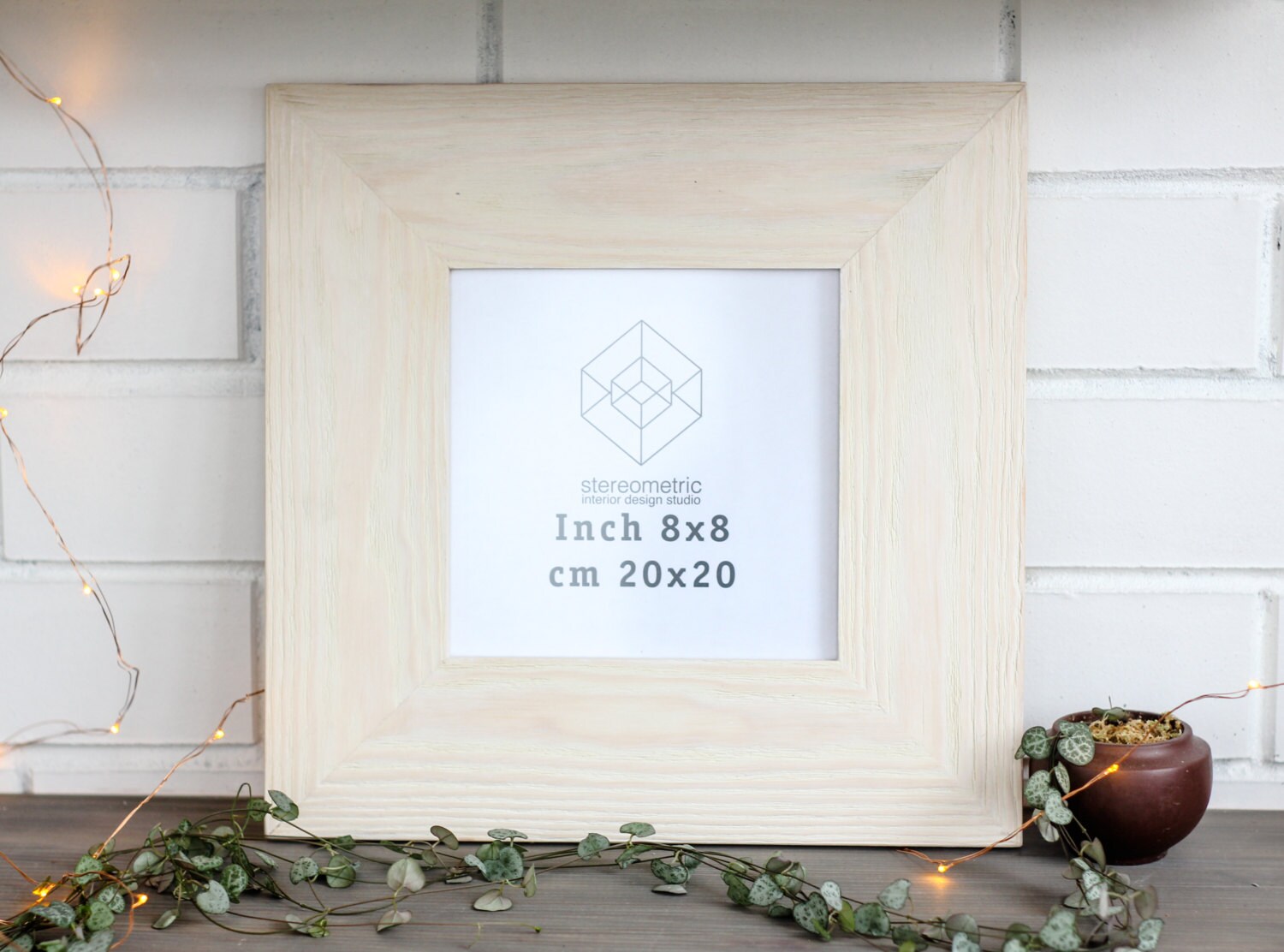 Rustic Wood Photo Frame 25x25cm / 20x20cm / 15x15cm / 10x10cm Etsy