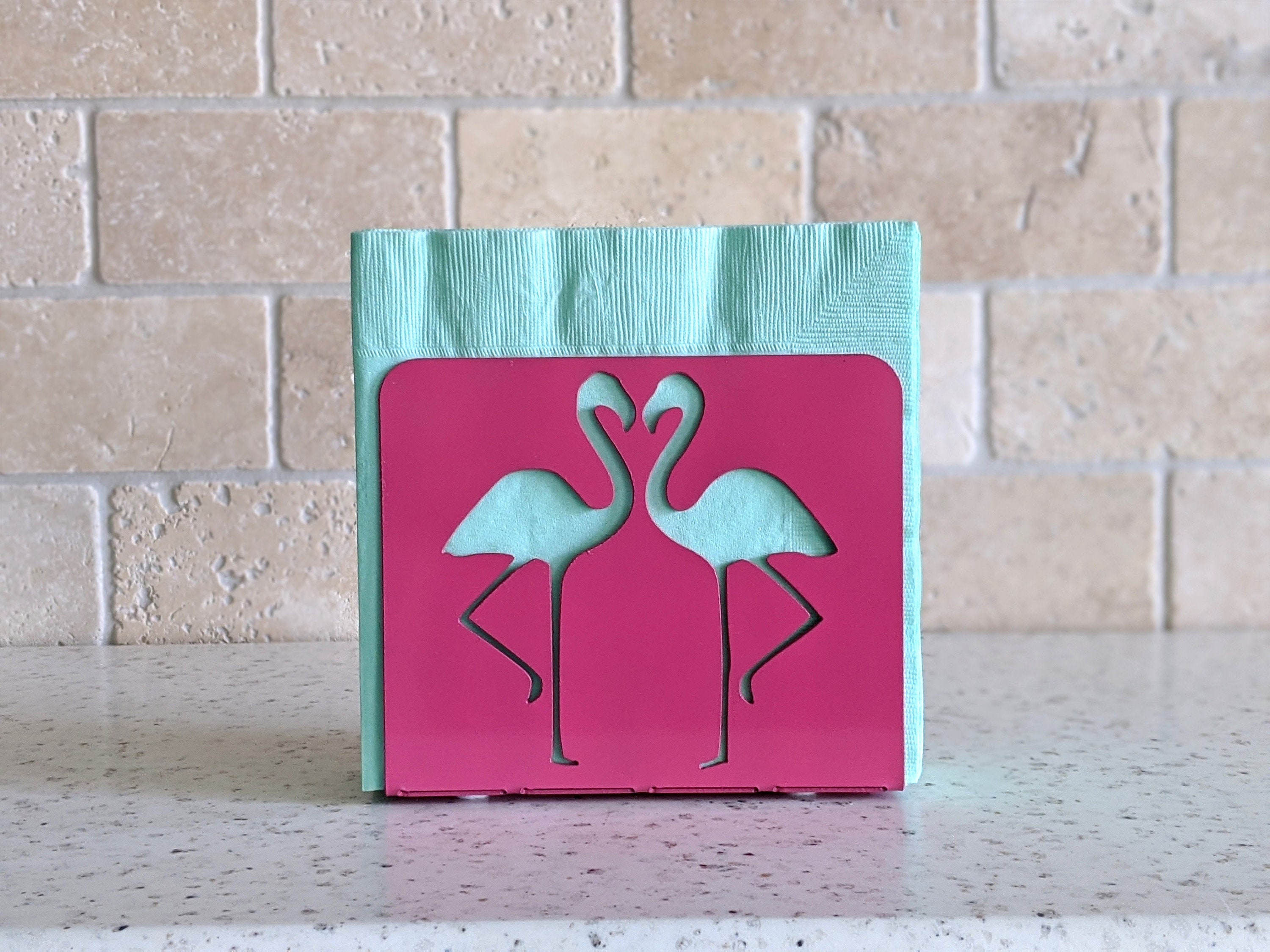 Flamingo napkin holder sale
