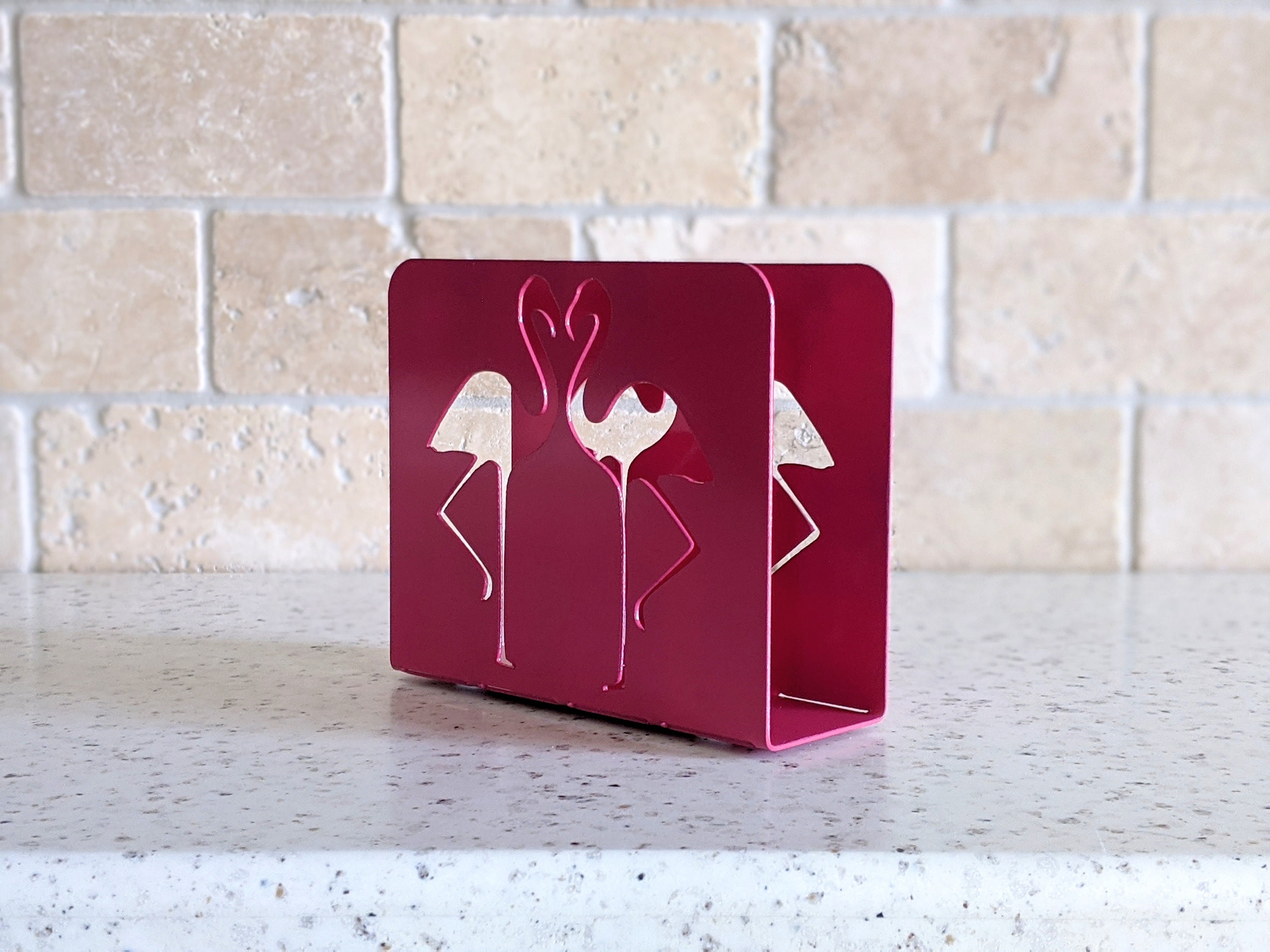 Flamingo Napkin Holder Custom Made Etsy