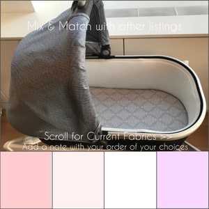 Custom UPPAbaby fitted bassinet sheets Vista or Cruz. Pink blush lilac gold premium cotton UPPAbaby liner. Modern nursery sheets.Baby girl.