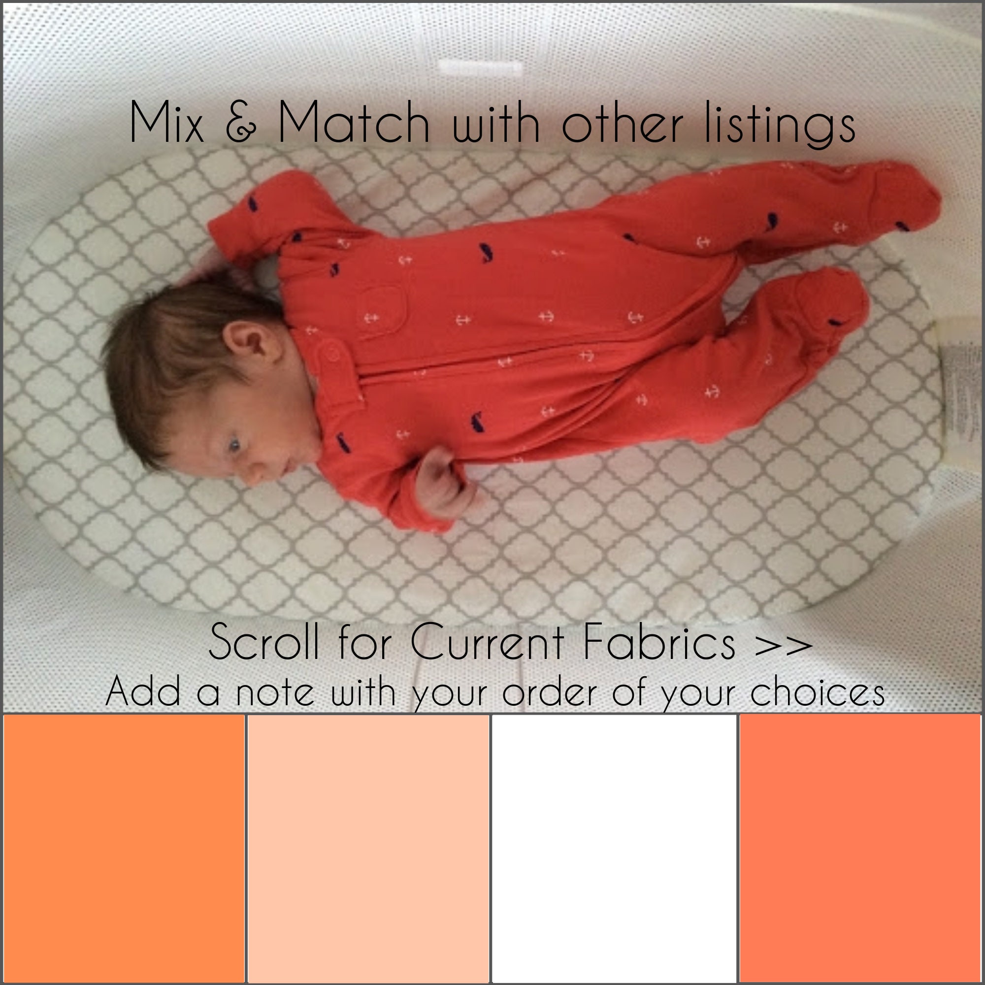 Baby Bjorn Bassinet Sheets. Fitted Premium Cotton Bassinet Bedding in Coral Tangerine Pumpkin and Orange. Gender Neutral Modern Nursery Gift Etsy Canada