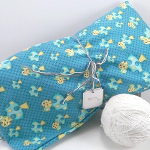 Fitted crib sheet.100% cotton fitted cot toddler bed sheet.Teal toadstool design.Boutique quality modern nursery decor.Baby shower gift