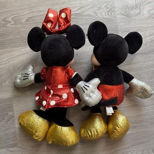 TY Disney Minnie and Mickey Mouse sparkle plush toys bild 2