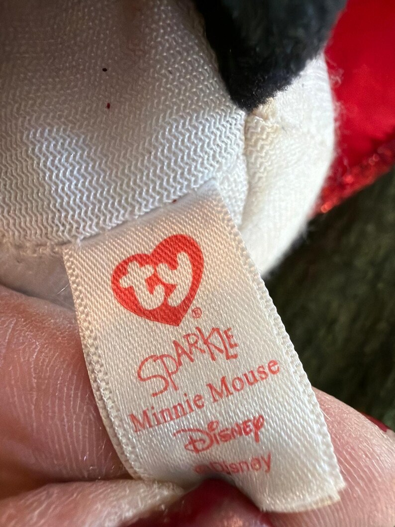 TY Disney Minnie and Mickey Mouse sparkle plush toys bild 3