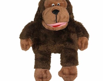 Marioneta de mano de mono Dakin, vintage de 1982.