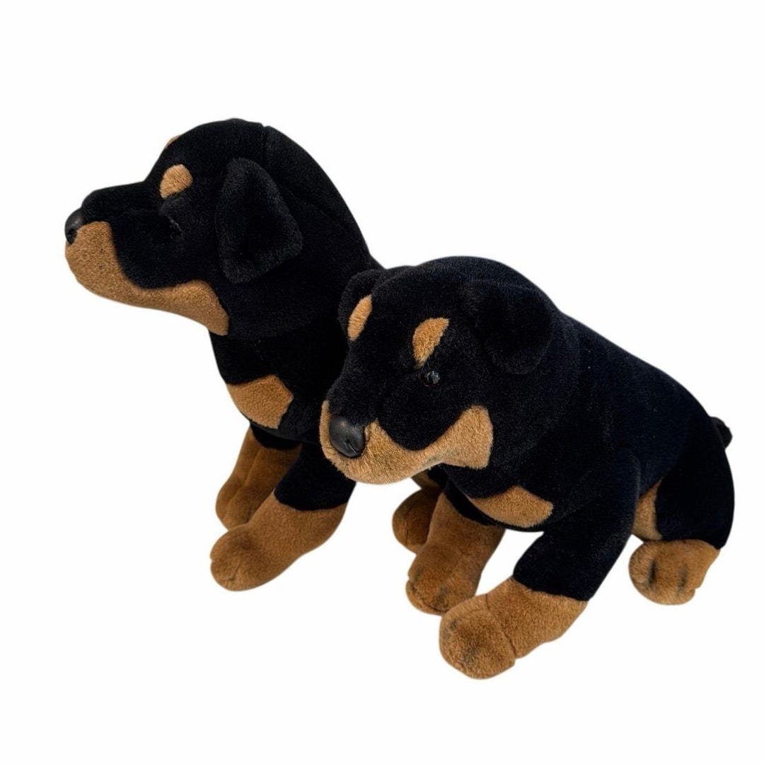 Douglas Toys Set of 2 Vintage Rottweiler Plush Toys Stuffed Animals - Etsy