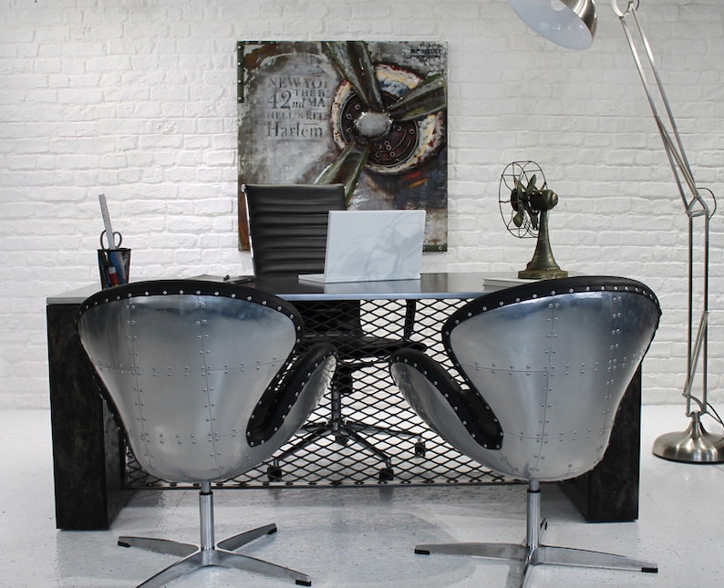 Metal/Aviator Executive Desk | Etsy