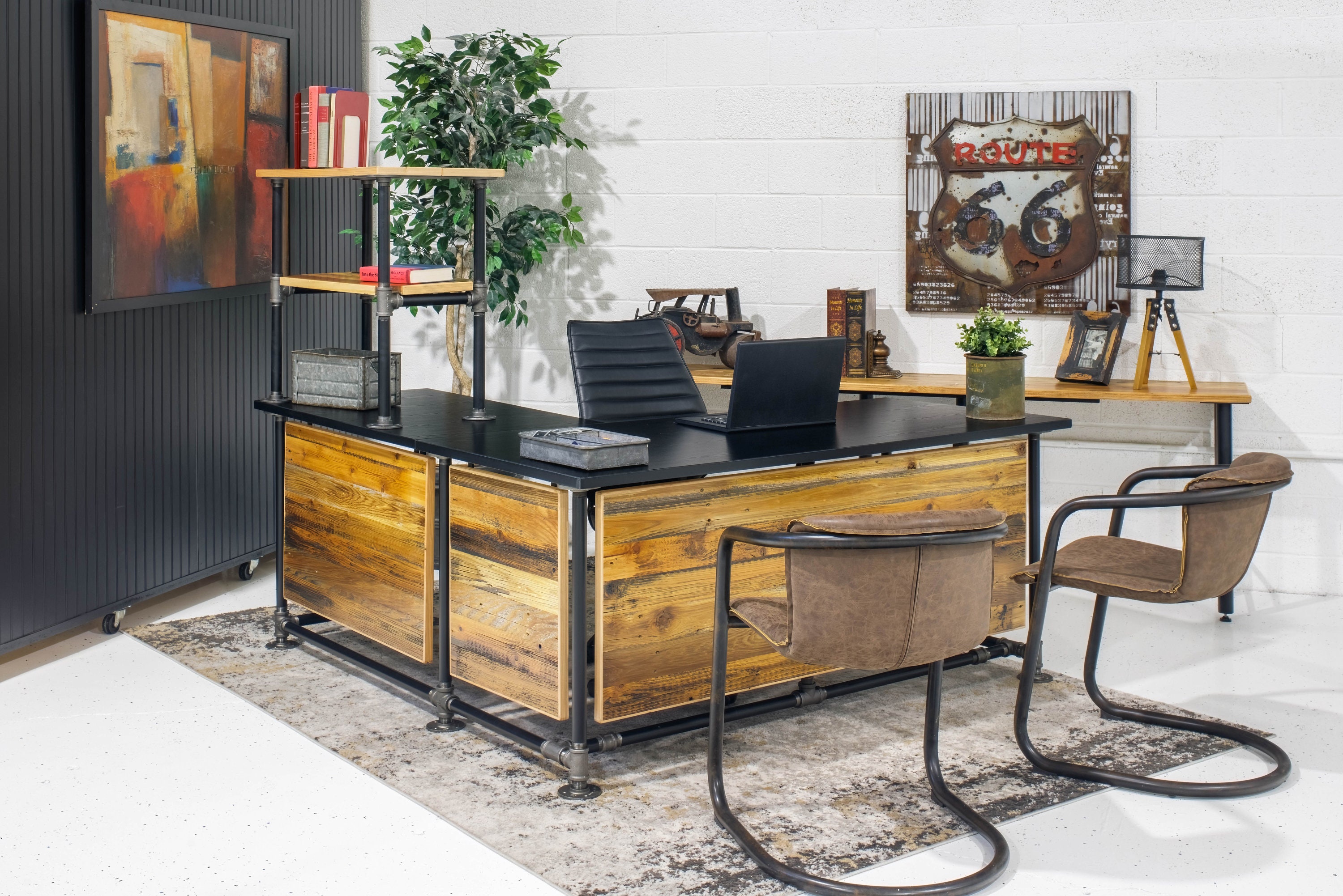 Industrial l desk discount