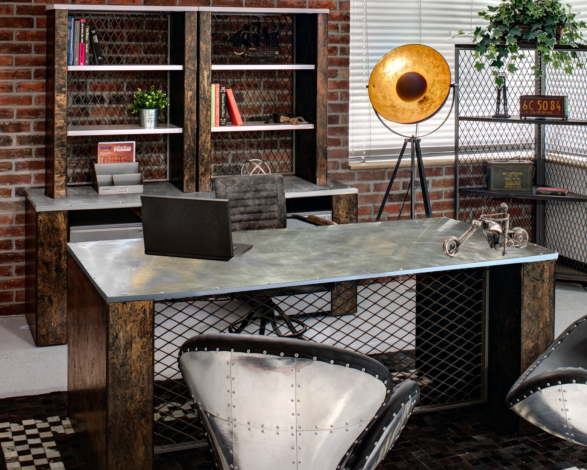 Executive Desk, Industrial Office Desk - Etsy, image size:2000x1600