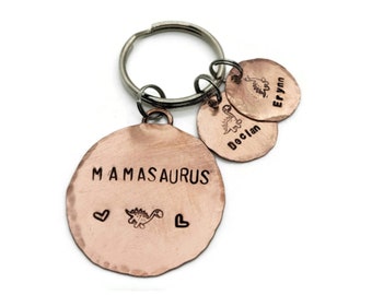 Mamasaurus Keychain, Gift for Mom