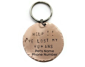 Help!! I've Lost My Humans Funny Pet ID Tag