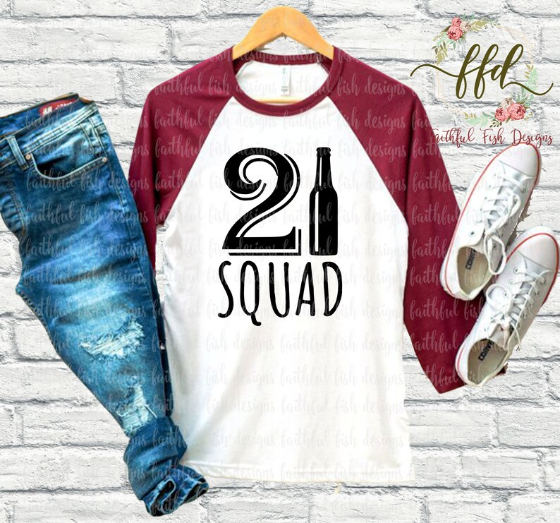 Download 21 Squad SVG 21st Birthday Design 21 Birthday Celebration ...