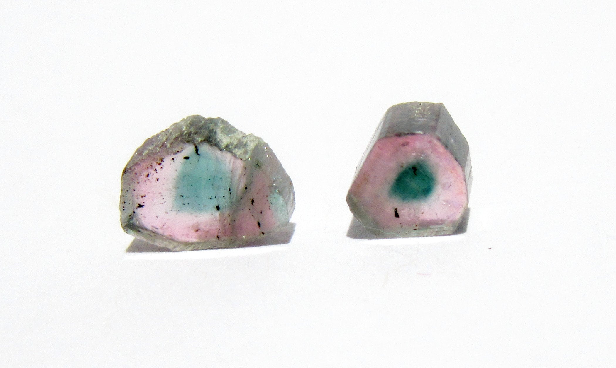 4 Tranches De Tourmaline Indicolite Naturelle 4,03 Ct - Bleu Intense, Qualité Gemme, Non Traitée