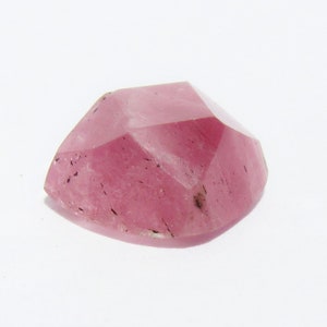 Hot Pink Creamy Tourmaline Rose Cut  3.80 Ct Old Mine European Square Faceted Rubelite Stone Jewelry Ring Pendant Making  182D