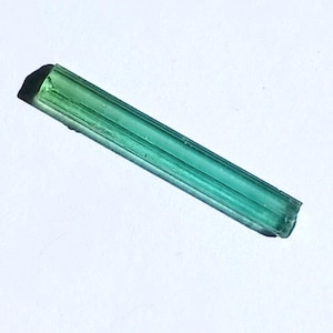 Bi Color Peacock Wintergreen Blue Tourmaline 3.20 Ct Rough Facet Grade Pencil Crystal Indicolite Stone Jewelry Making 202u