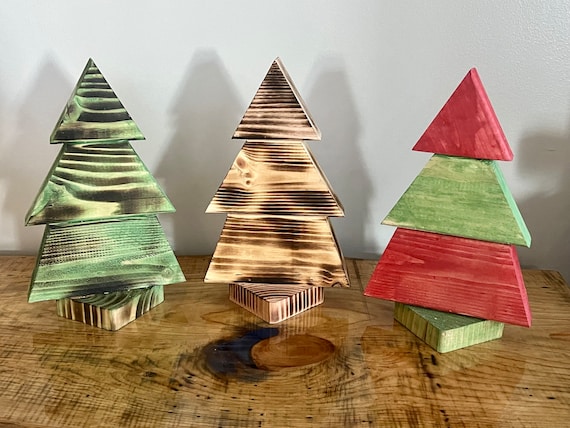 Wooden Christmas Tree - Christmas Decor - Rustic Christmas Tree - Holiday Decor - Four choices