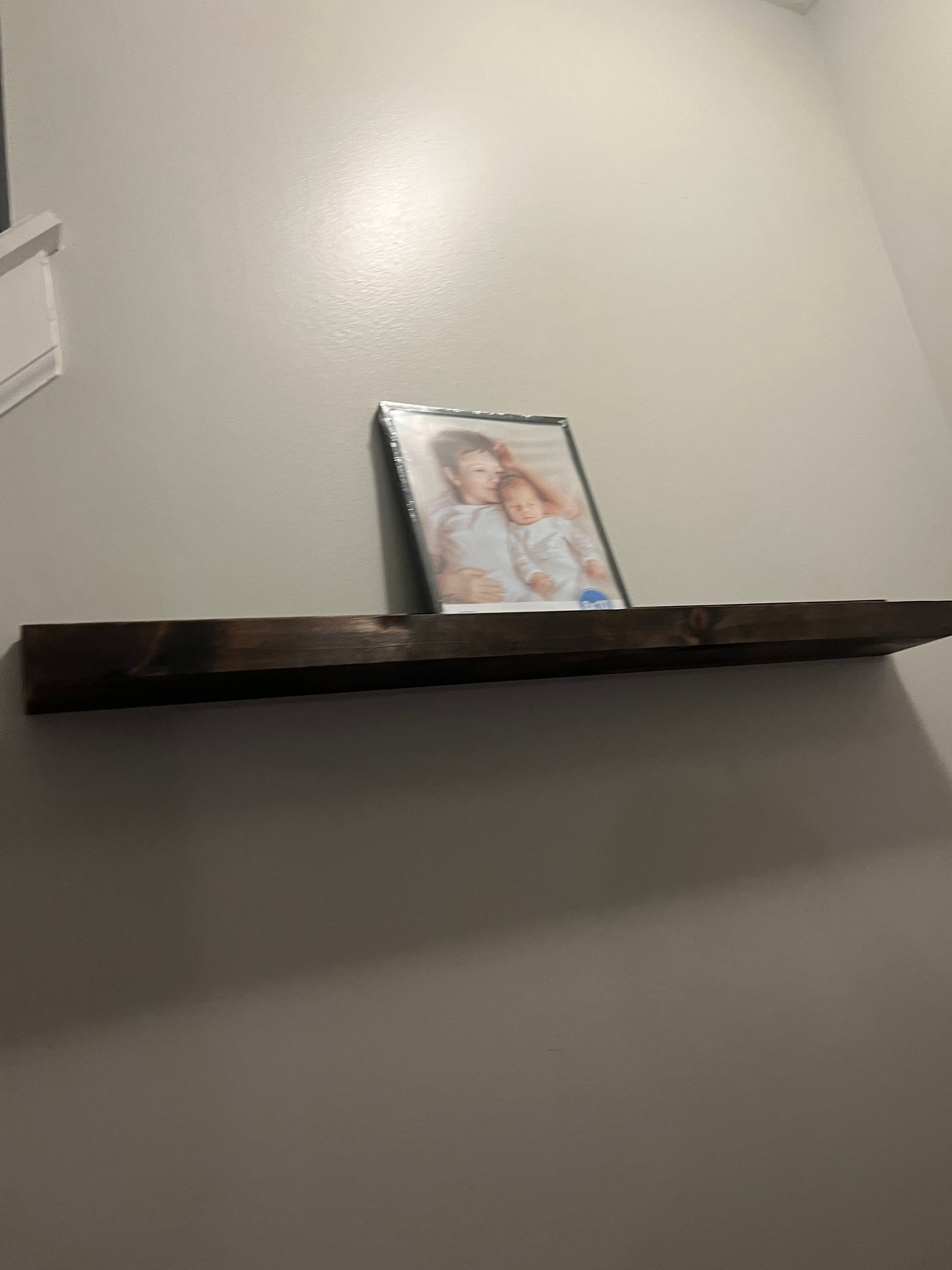 Rustic Floating Ledge Shelf Photo Ledge Book Ledge Floating