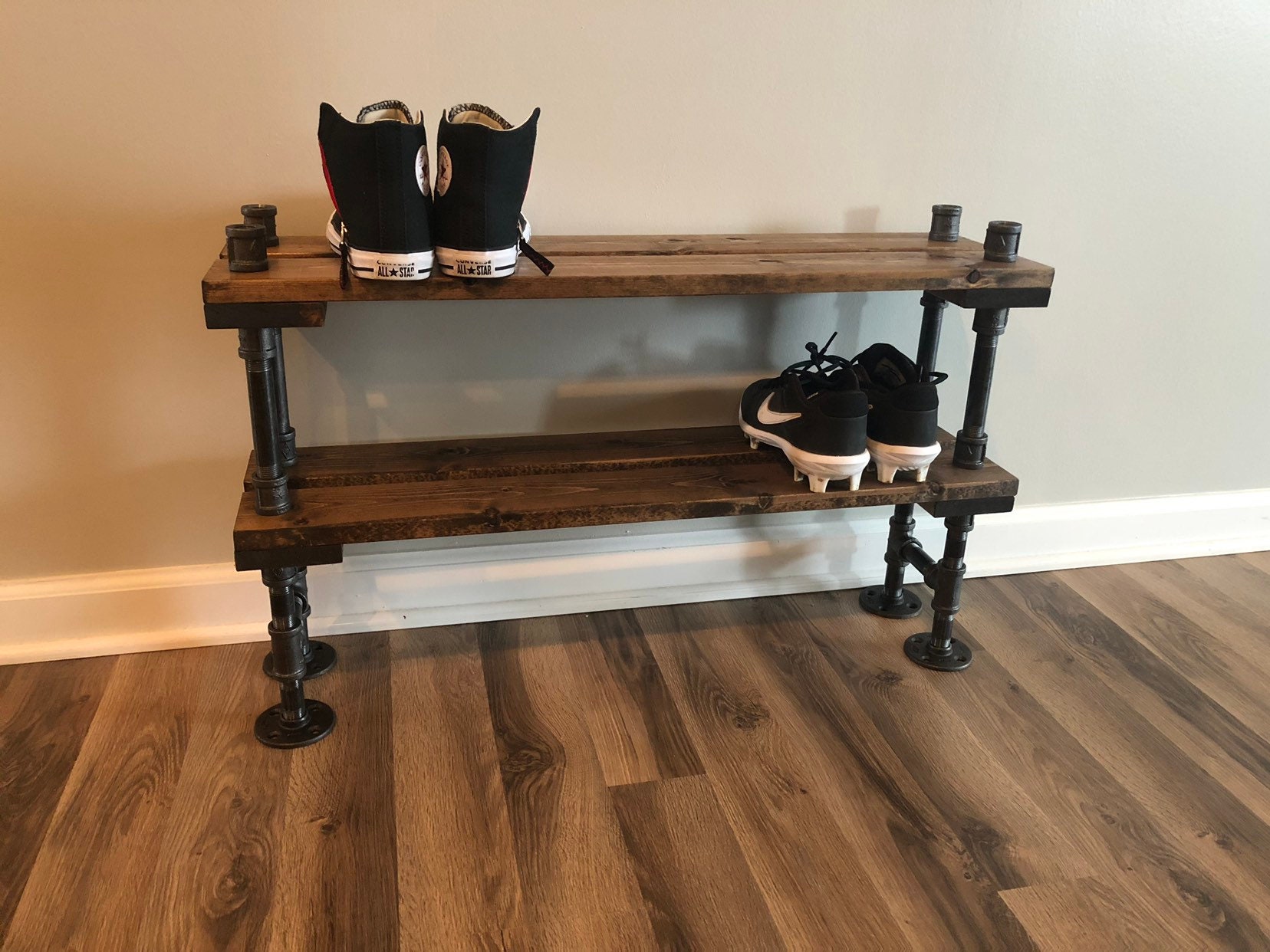 8 Depth Industrial Shoe Rack, Shoe Storage, Shoe Rack, Entryway Shoe