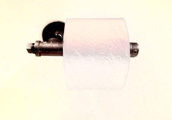 Industrial 1/2" or 3/4" black pipe Toilet Paper