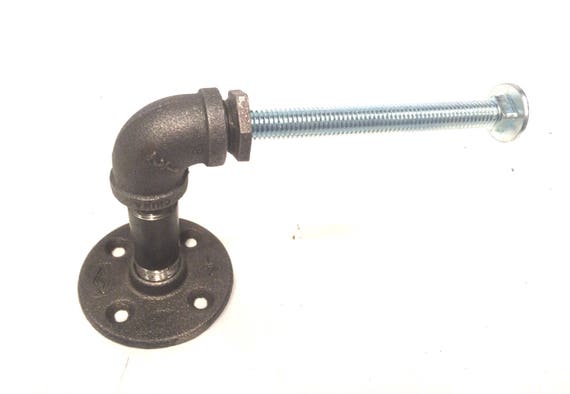 Industrial 1/2" Black Pipe with Bolt Toilet Paper Holder