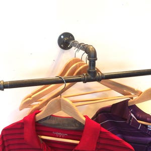 20&quot; Urban Industrial Pipe Wall Rack -- Clothing Rack, Closet Organization & Retail Display --