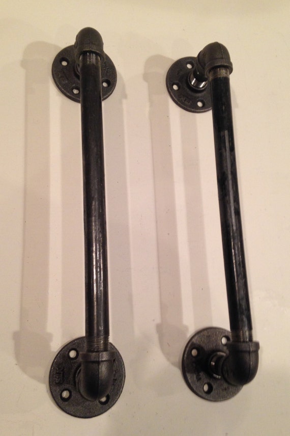 Two Industrial door handle (8",10",12",14"20" or 26")