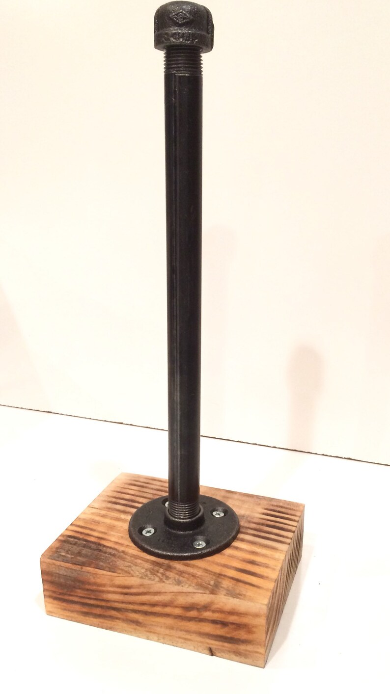 Barnwood Industrial Rustic Urban Pipe Paper Towel Holder