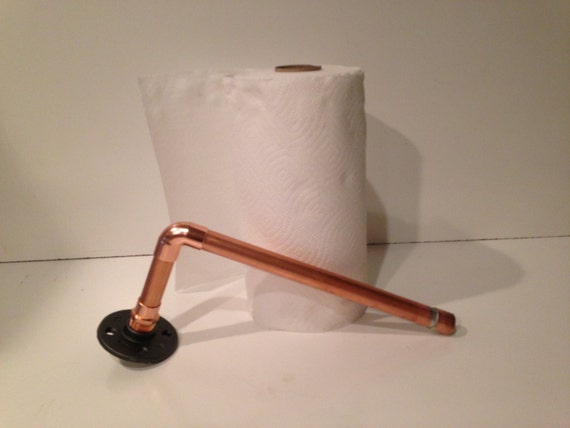 Wall mount Industrial 3/4" Copper Pipe Paper Towel Holder