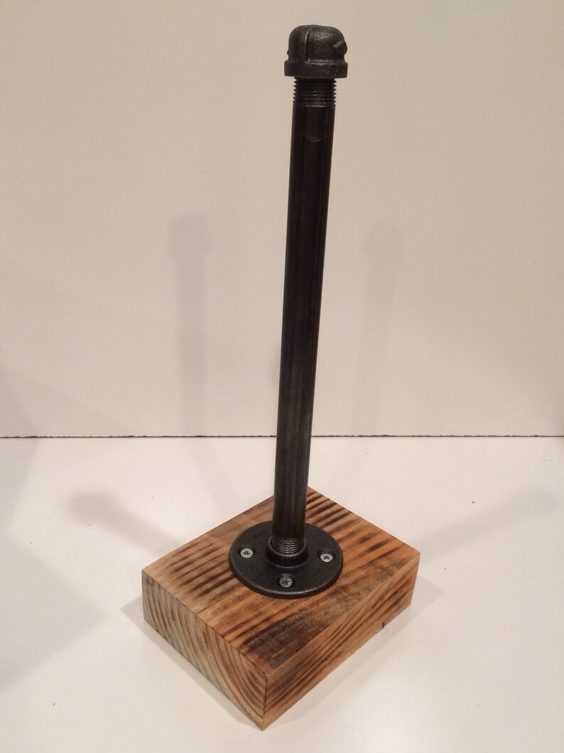 Barnwood Industrial Rustic Urban Pipe Paper Towel Holder