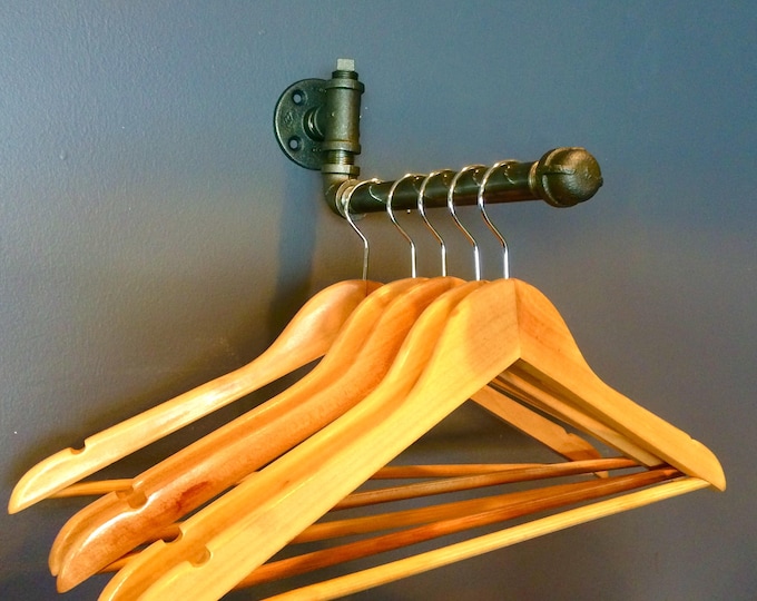 Urban Industrial 8", 10" & 12" Pipe Wall Rack - Clothing Rack, Closet Organization or Retail Display