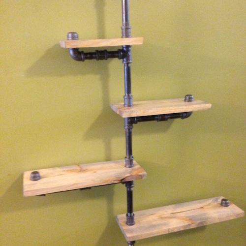 Rustic Iron Pipe Shelf Etsy