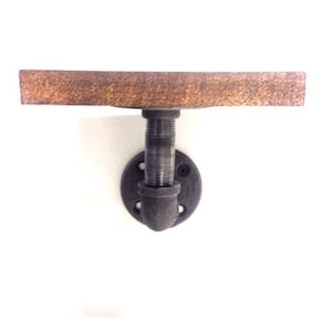 Mini Urban Shelf made with 1/2&quot; Industrial pipe (Pick your own stain)
