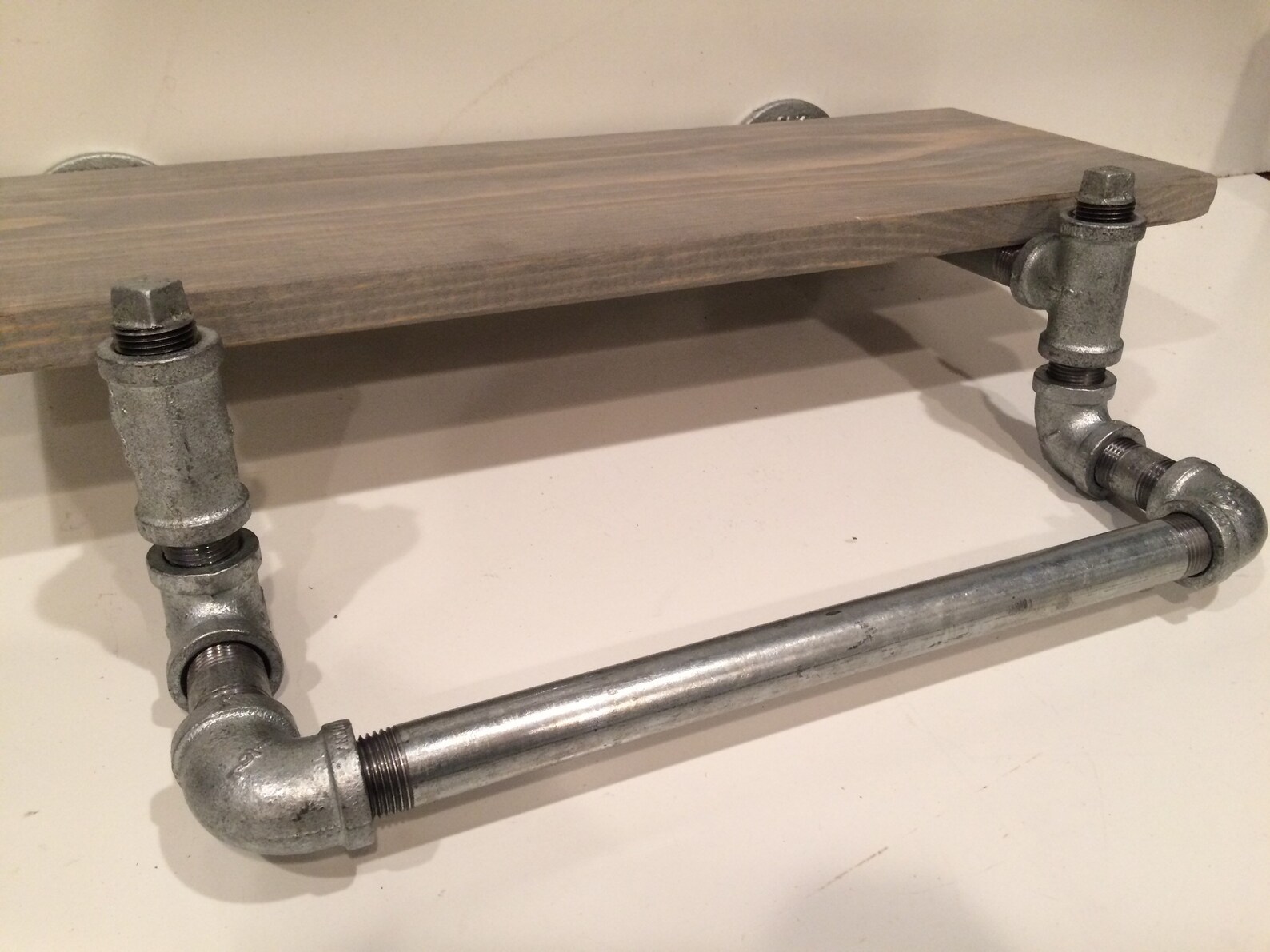 Industrial Urban 30 Galvanized Pipe Shelf With Clothing Rack Etsy