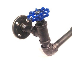 Nastro nero da 1/2" o 3/4" di carta igienica Con manico di rubinetto blu