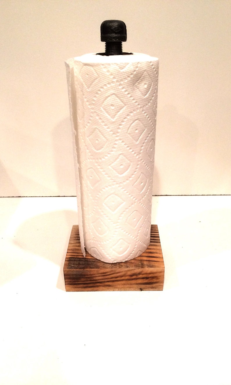 Barnwood Industrial Rustic Urban Pipe Paper Towel Holder