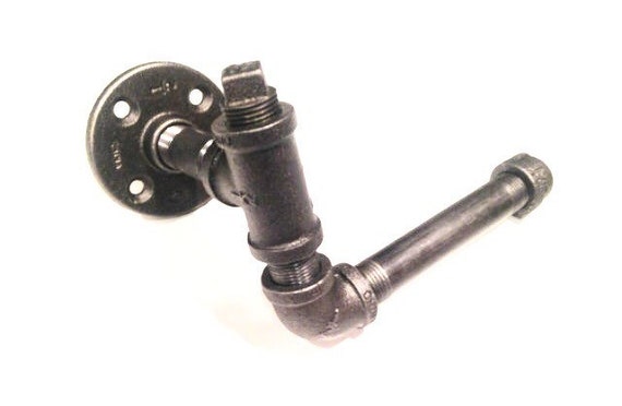 Industrial 1/2" or 3/4" black pipe Toilet Paper Holder