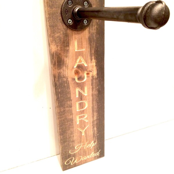 Hanging Laundry Sign Etsy