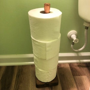 1/2" o 3/4" Rame Tubo carta igienica Titolare (Scegli la tua macchia (Base))