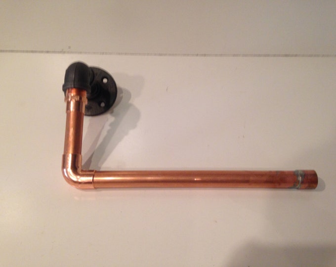 Wall Mount 3/4" Copper Pipe Paper Towel Holder