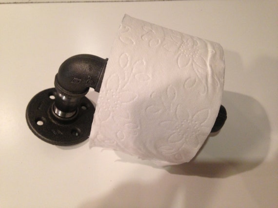 Industrial 1/2" or 3/4" black pipe Toilet Paper