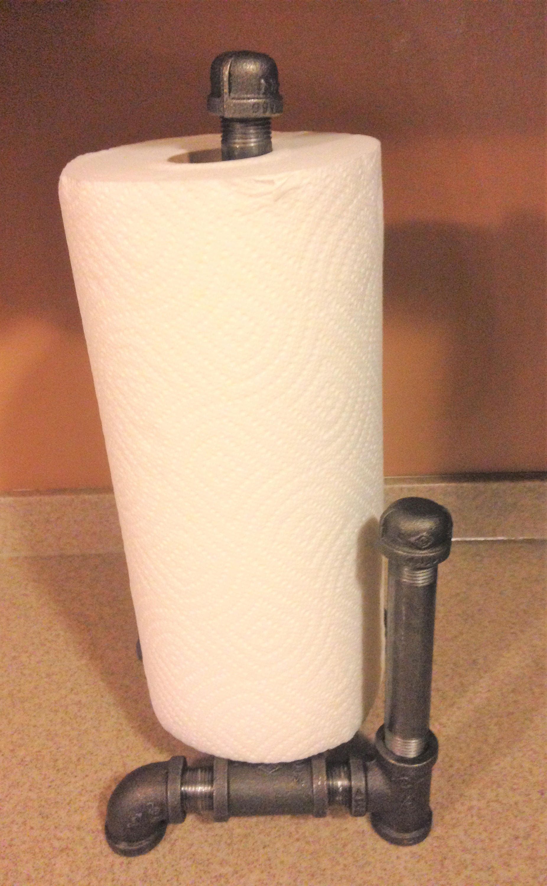 Industrial Pipe Paper Towel Holder