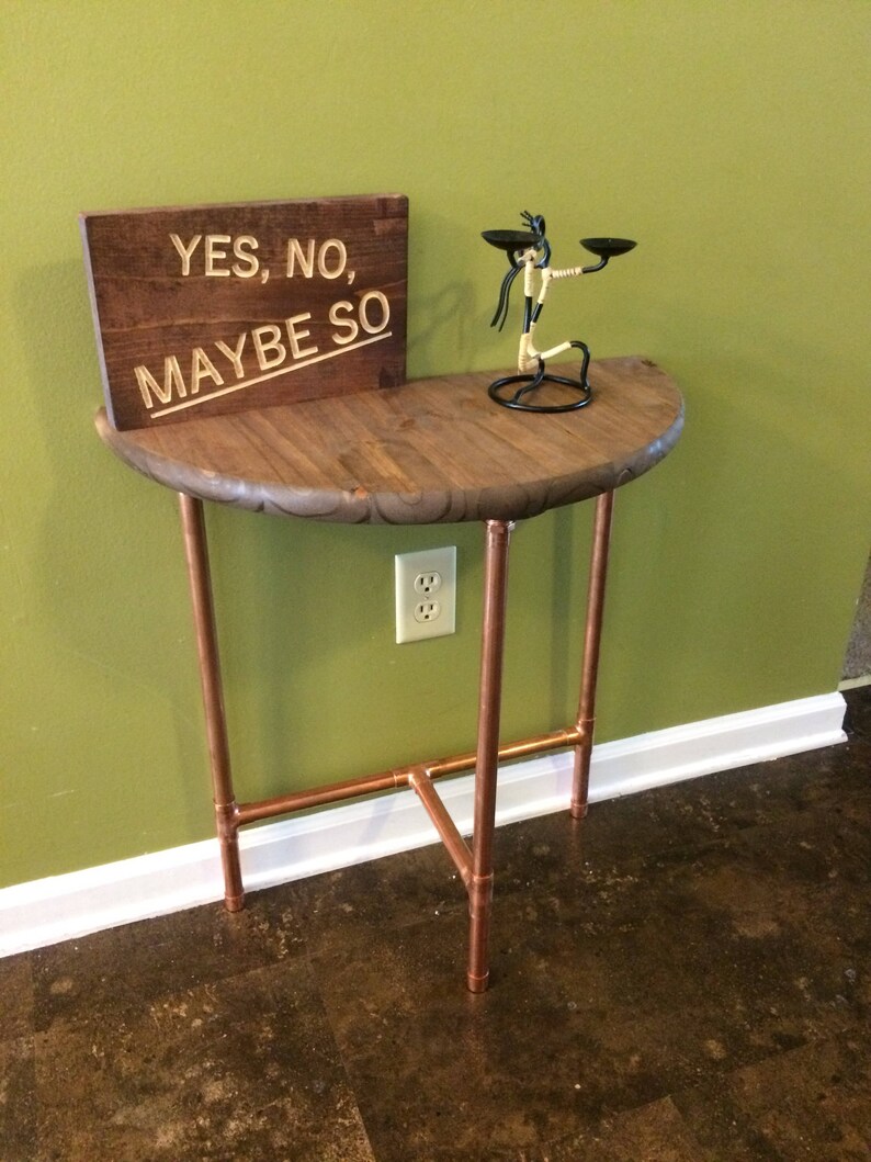 Modern Copper Sofa Table Entryway Table Console Table Etsy