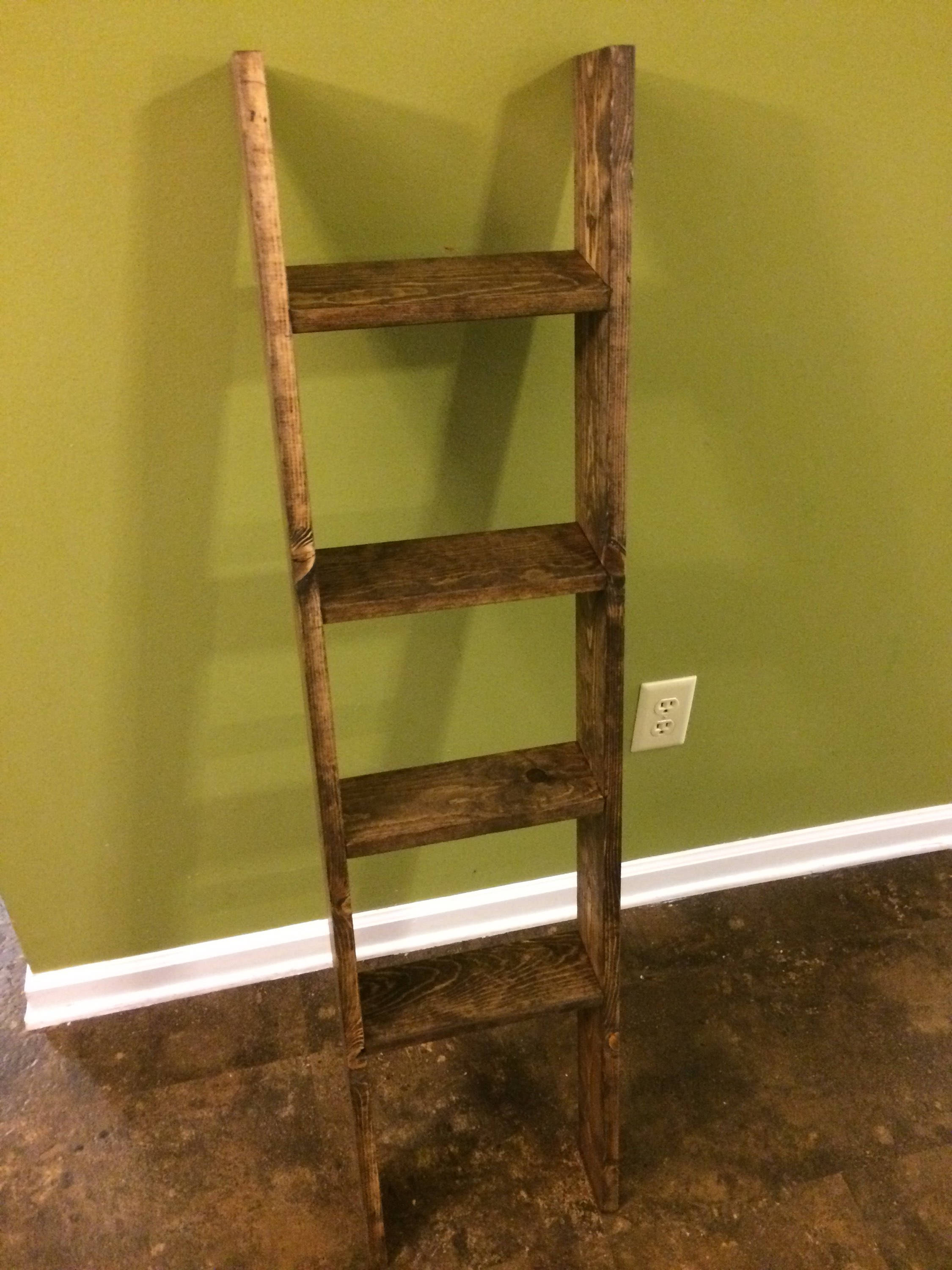 Rustic Wood Ladder Wood Quilt Ladder knick knack Ladder Etsy