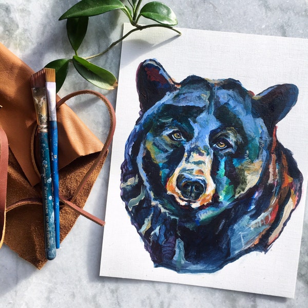 Woodland Bear - ORIGINAL Painting