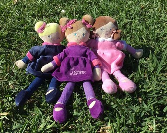 monogrammed dolls