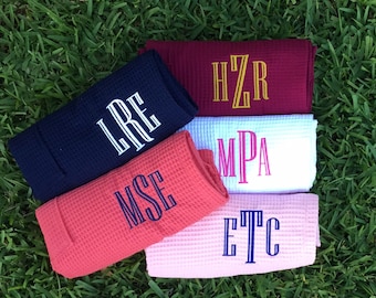 Monogrammed Towel Wrap/Personalized Shower Wrap/Sorority Shower Wraps/Dormitory Towel Wrap/Monogrammed Wrap/Personalized Graduation Gift