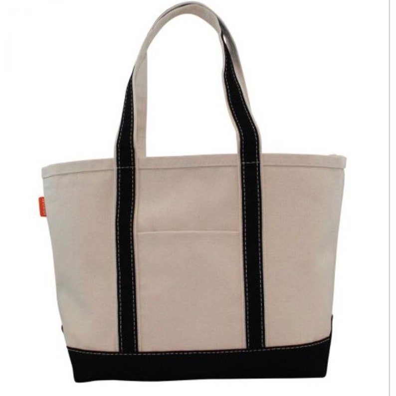 Teacher Gifts Boat Tote Monogrammed Tote Bags Bridesmaid Gifts Canvas Zipper Personalized Boat Tote Bridal Party Gifts